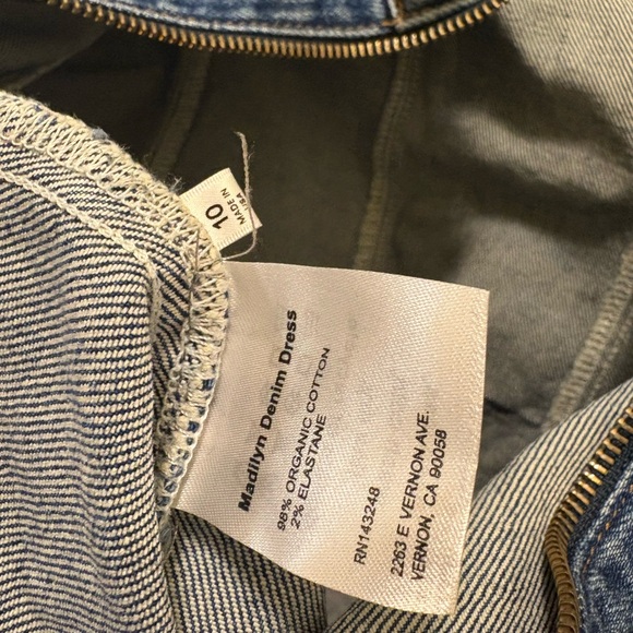 Reformation Denim Mini Dress - Picture 5 of 6